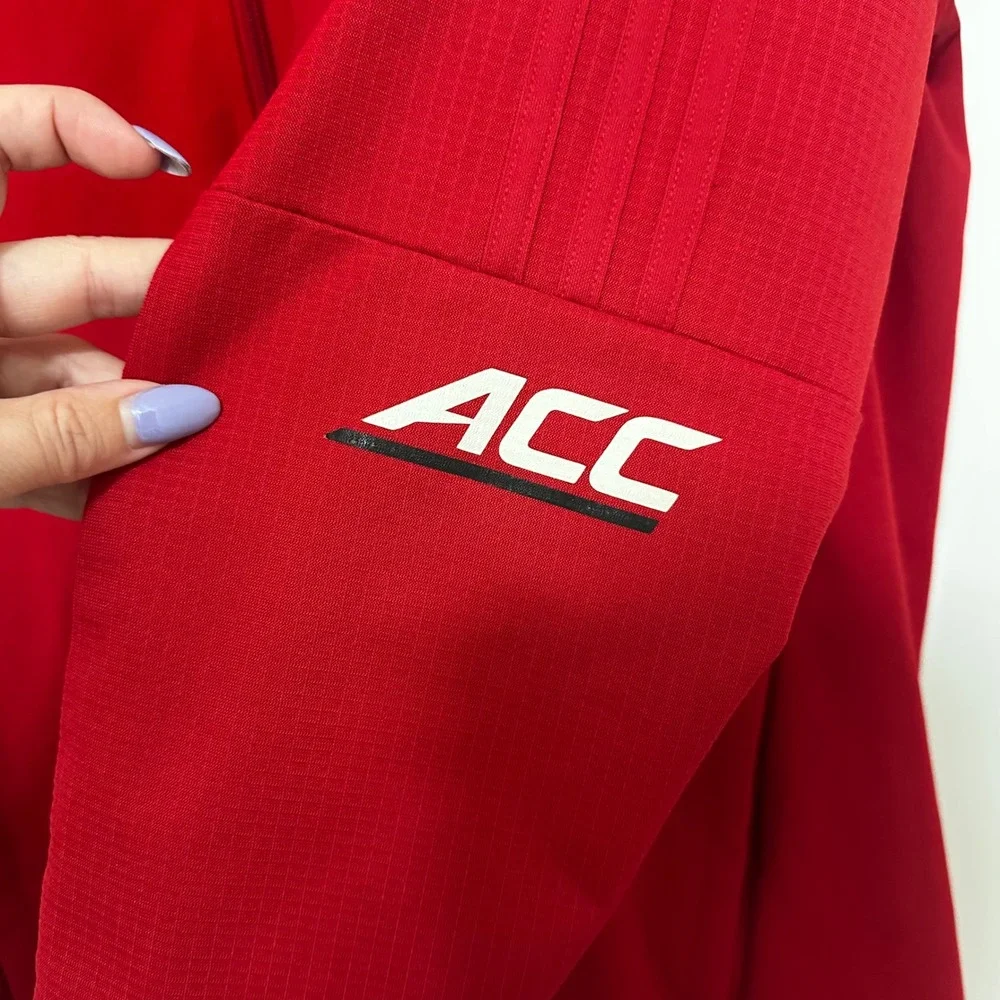 Adidas x NC State | Men's Wolfpack ACC Climalite Red Full Zip Track Jacket, L